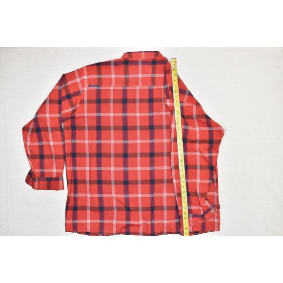 Kani Jeans Co. Men's Red Plaid Long Sleeve Button Down Shirt Size 3X - Picture 7 of 8